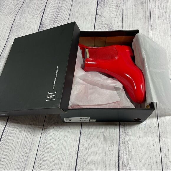 INC Raelynn Red Rain Boots - Picture 5 of 7